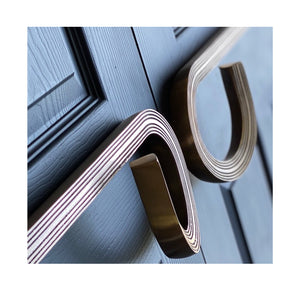 Door pull handle - TWIG - Philip Watts Design - brass / aluminum / bronze